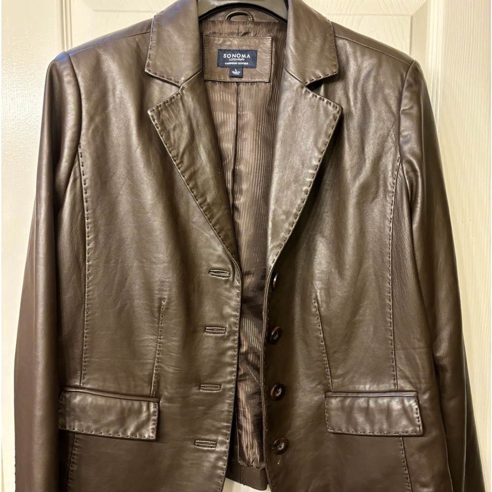 Lambskin leather Jacket size large
